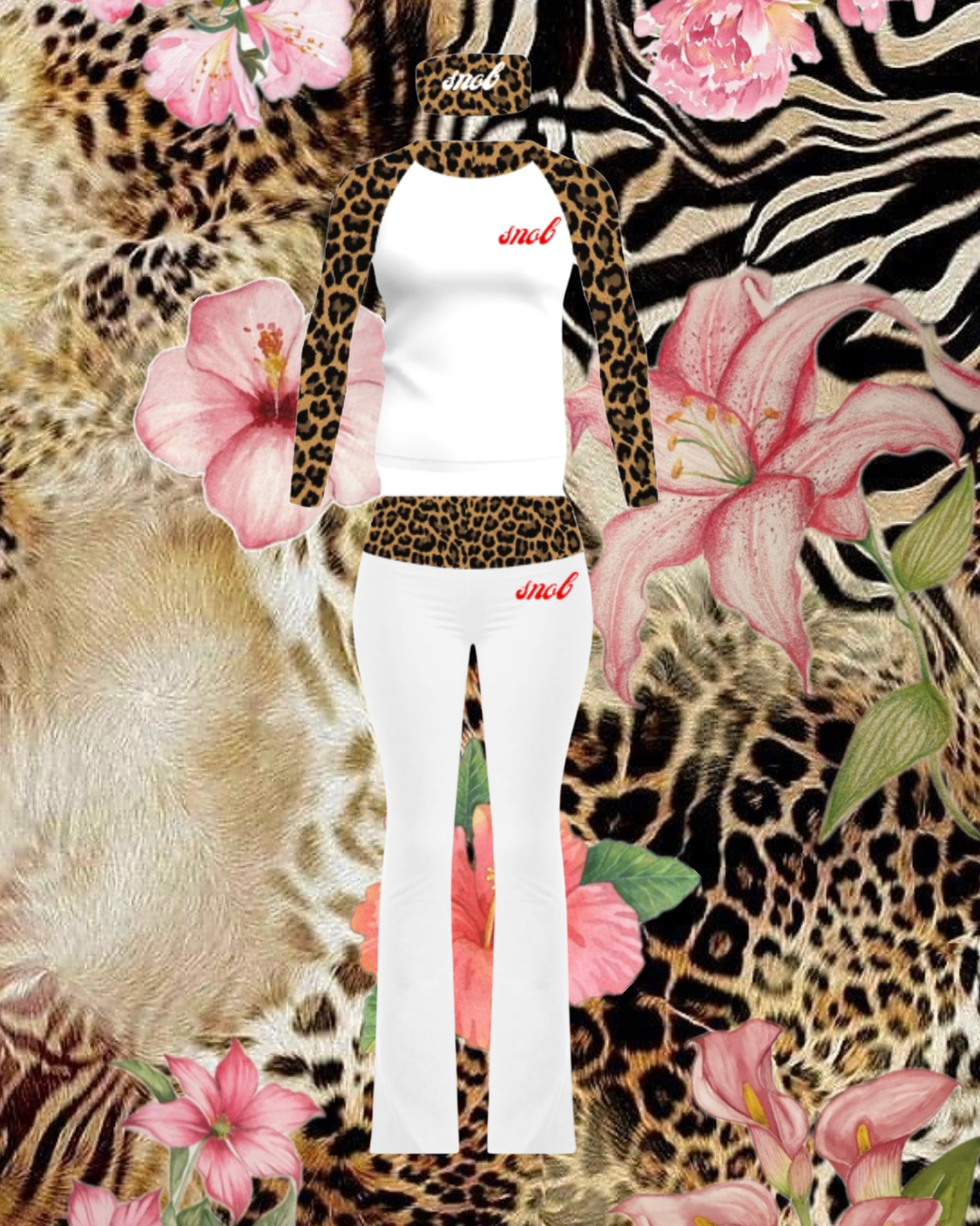 So Fetch Y2K Loungewear Set (White)